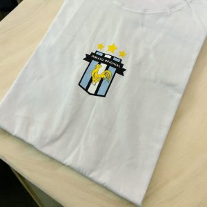 Remera Inmato  Blanca Oversize  ( Estampa Argentina )