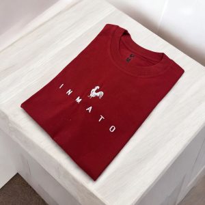 Remera Inmato OverZise Bordo ( Bordada )