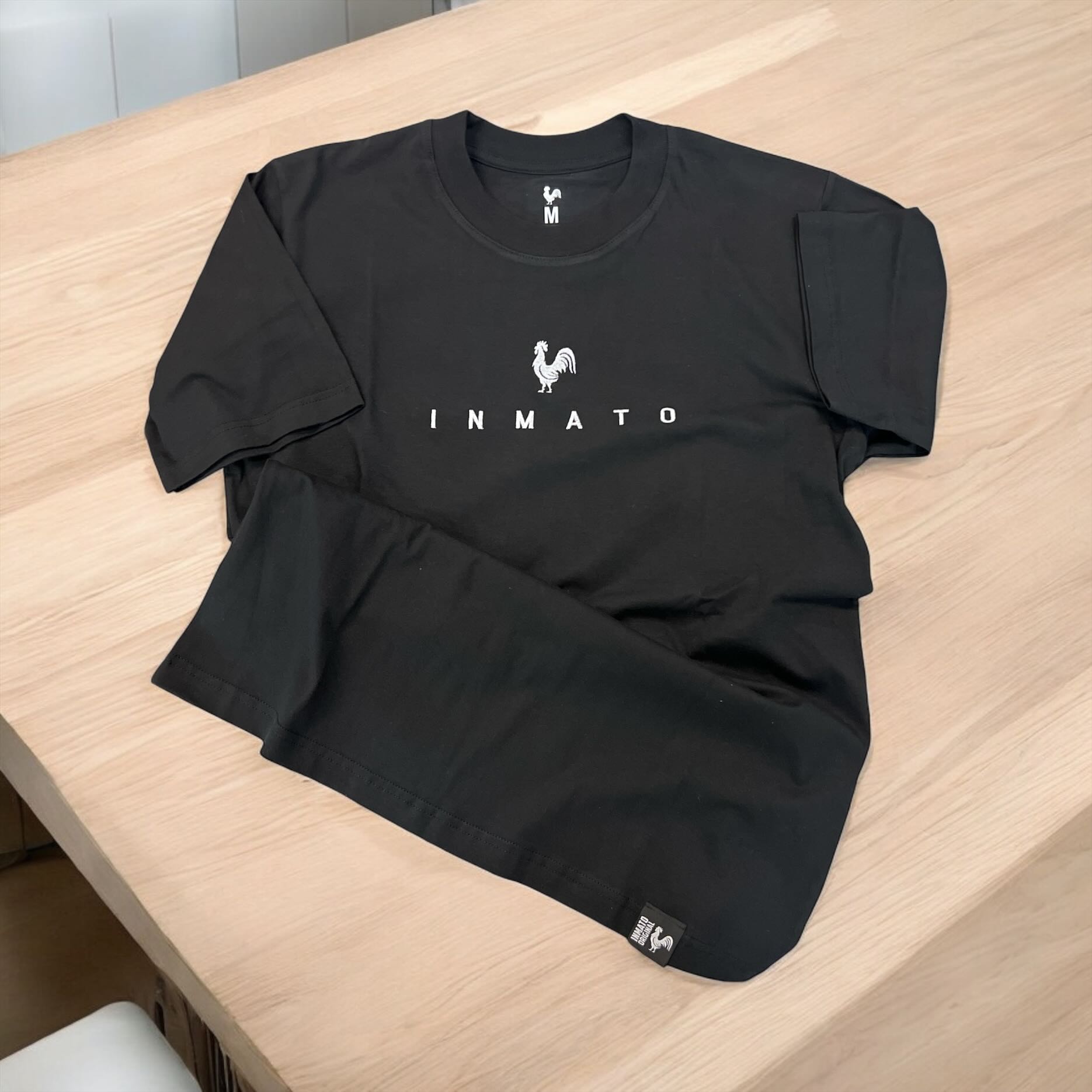 Remera Inmato OverZise Negra ( Bordada )